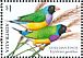 Gouldian Finch Chloebia gouldiae  2018 2018 Collection, Finches of Australia Sheet