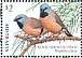 Black-throated Finch Poephila cincta  2018 2018 Collection, Finches of Australia Sheet