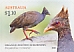 Orange-footed Scrubfowl Megapodius reinwardt  2022 Megapodes of Australia 10x1.10$ booklet, sa