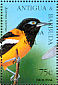 Venezuelan Troupial Icterus icterus  1997 Overprint BARBUDA MAIL on Antigua & B 1995.04 Sheet