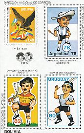 Andean Condor Vultur gryphus  1980 FIFA Sheet, imp