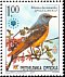 Common Rock Thrush Monticola saxatilis  2004 European nature protection 2v strip