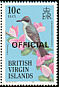 Grey Kingbird Tyrannus dominicensis  1986 Overprint OFFICIAL on 1985.01 