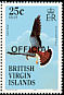 American Kestrel Falco sparverius  1986 Overprint OFFICIAL on 1985.01 