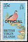 Bridled Quail-Dove Geotrygon mystacea  1986 Overprint OFFICIAL on 1985.01 