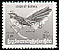 White-browed Fantail Rhipidura aureola  1966 Overprint with Burmese letters size 15 mm on 1964.01 