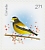 Evening Grosbeak Hesperiphona vespertina  2022 Christmas Booklet of 6, sa