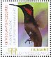 Ruby-topaz Hummingbird Chrysolampis mosquitus  2018 Birds of Bonaire Sheet