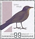 Common Blackbird Turdus merula  2022 Birds (Saba) 2022 Sheet