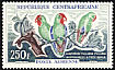 Red-headed Lovebird Agapornis pullarius  1963 Definitives 