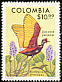 Wattled Jacana Jacana jacana  1977 Colombian birds and plants 
