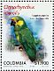 Yellow-eared Parrot Ognorhynchus icterotis  2010 Endangered birds Sheet