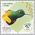 Buff-tailed Coronet Boissonneaua flavescens  2023 Ornithological Society of Caldas, 70 years Sheet