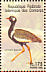 Southern Black Korhaan Afrotis afra  1998 Birds Sheet