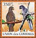 Comoros Black Parrot Coracopsis sibilans  2009 Parrots Sheet