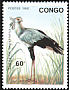 Secretarybird Sagittarius serpentarius