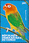 Fischer's Lovebird Agapornis fischeri  2000 Parrots Sheet