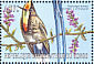Rainbow-bearded Thornbill Chalcostigma herrani  2000 Hummingbirds Sheet