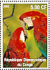 Red-and-green Macaw Ara chloropterus  2002 Parrots Sheet