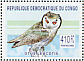 Northern White-faced Owl Ptilopsis leucotis  2003 Birds of prey Sheet