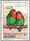 Red-headed Lovebird Agapornis pullarius  2012 Parrots Sheet