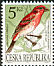 Common Rosefinch Carpodacus erythrinus  1994 Birds Booklet