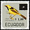 Yellow-tailed Oriole Icterus mesomelas  1967 Surcharge on 1966.01 
