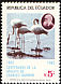 American Flamingo Phoenicopterus ruber  1983 Charles Darwin 2v set