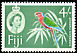 Crimson Shining Parrot Prosopeia splendens  1959 Definitives 