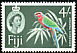 Crimson Shining Parrot Prosopeia splendens  1966 Definitives 