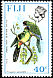 Masked Shining Parrot Prosopeia personata  1976 Birds and flowers New wmk