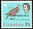 Red-eyed Dove Streptopelia semitorquata  1965 Overprint INDEPENDENCE on 1963.01 