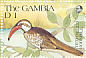 Northern Red-billed Hornbill Tockus erythrorhynchus  1991 Wildlife 16v sheet
