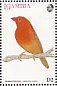 Red-billed Firefinch Lagonosticta senegala  1993 Birds of Africa Sheet