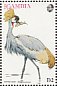 Grey Crowned Crane Balearica regulorum  1993 Birds of Africa Sheet
