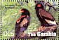 Bateleur Terathopius ecaudatus  2005 The living world of Africa 4v sheet