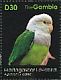 Grey-headed Lovebird Agapornis canus  2011 Parrots of Africa Sheet