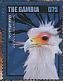 Secretarybird Sagittarius serpentarius  2014 African birds of prey Sheet