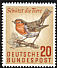 European Robin Erithacus rubecula  1957 Nature protection day 2v set