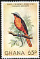 White-crowned Robin-Chat Cossypha albicapillus  1981 Birds of Ghana 