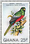 Narina Trogon Apaloderma narina  1981 Birds of Ghana Sheet