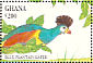 Great Blue Turaco Corythaeola cristata  1994 Birds of Ghana Sheet