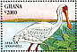 African Spoonbill Platalea alba  1994 Birds of Ghana  MS