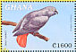 Grey Parrot Psittacus erithacus  2000 Fauna and flora of Africa Sheet