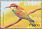 European Bee-eater Merops apiaster  2000 Fauna and flora of Africa Sheet