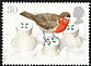 European Robin Erithacus rubecula  1995 Christmas 