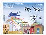 Barn Swallow Hirundo rustica  2014 The months in folk art Booklet, sa