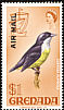 Bananaquit Coereba flaveola  1972 Overprint AIR MAIL on 1968.01, 1969.01-02 