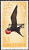 Magnificent Frigatebird Fregata magnificens  1974 Overprint INDEPENDENCE... on 1968.01, 1969.01-02 