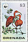 Scarlet Ibis Eudocimus ruber  1978 WWF  MS